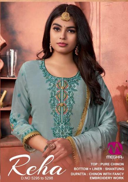 Meghali Suits Reha Pure Chiffon Dresses Online Shopping