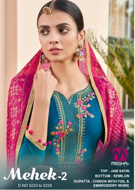 Mehek Vol 2 By Meghali Jam Satin Fancy Salwar Kameez Seller