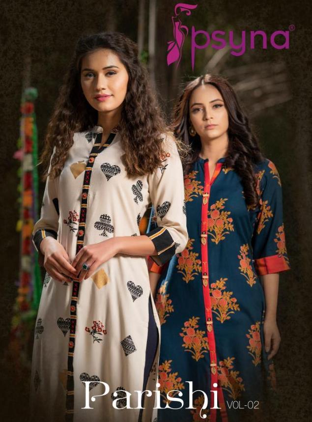 Psyna Presenting Parishi Vol 2 Printed Amazing Kurti Collection Online