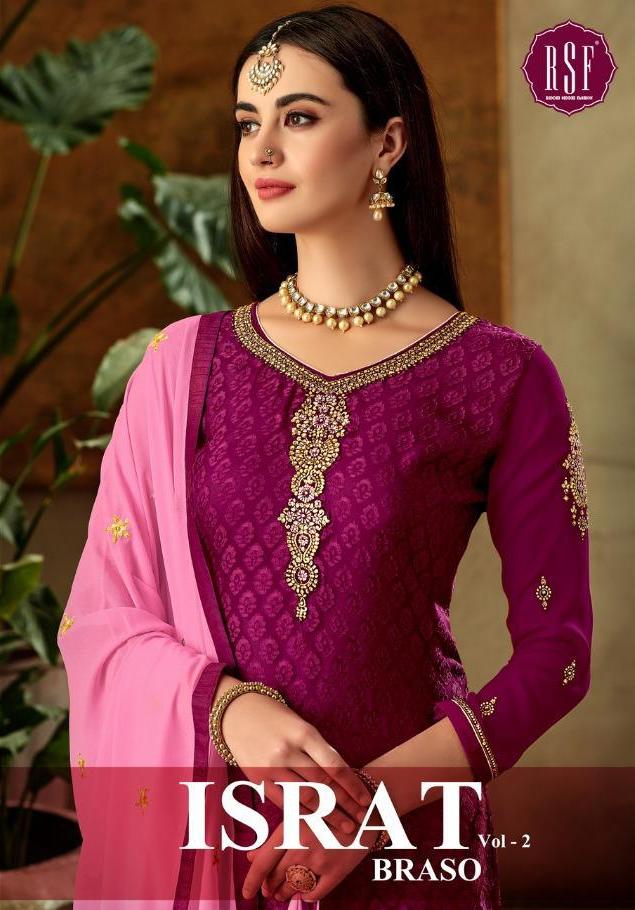 Rsf Present Israt Vol 2 Ethnic Wear Brasso Style Salwar Kameez Online Seller