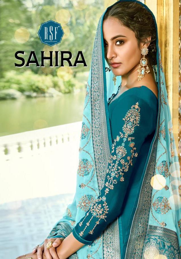 Rsf Sahira Satin Georgette Embroidery Salwar Suit Design Of Best Collection