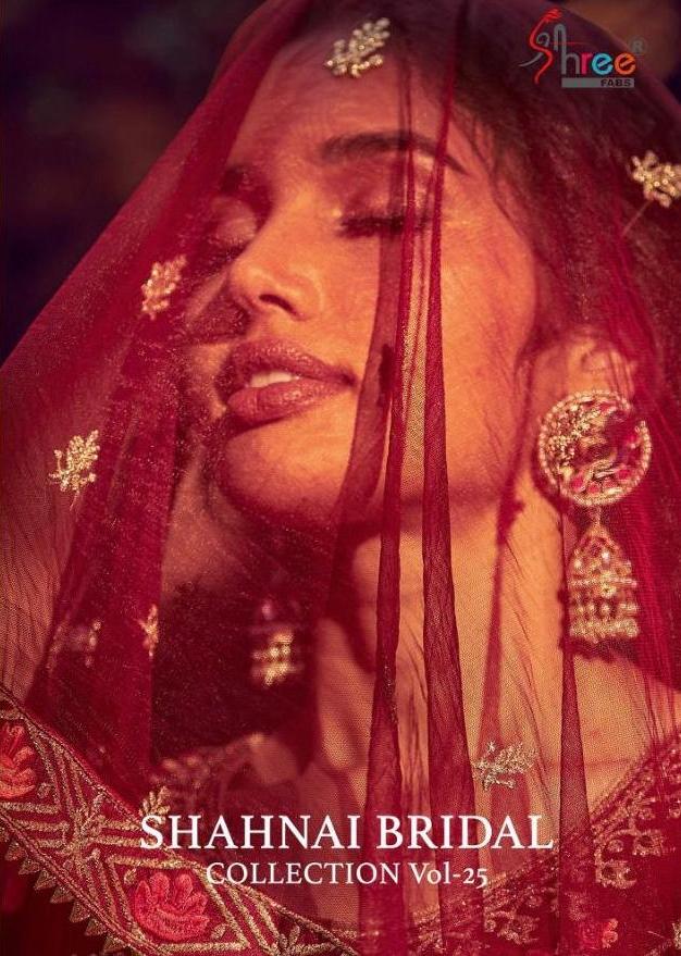 Shehnai Bridal Collection Vol 25 By Shree Fabs Georgette Palazzo Style Pakistani Suits