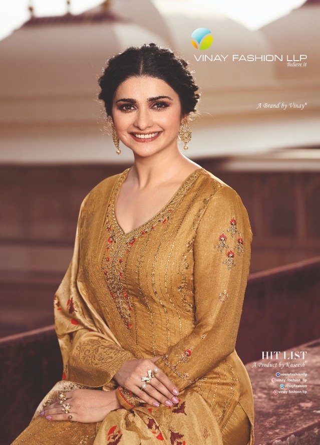 Tradition Hitlist By Vinay Tussar Satin Exclusive Salwar Suit Designs