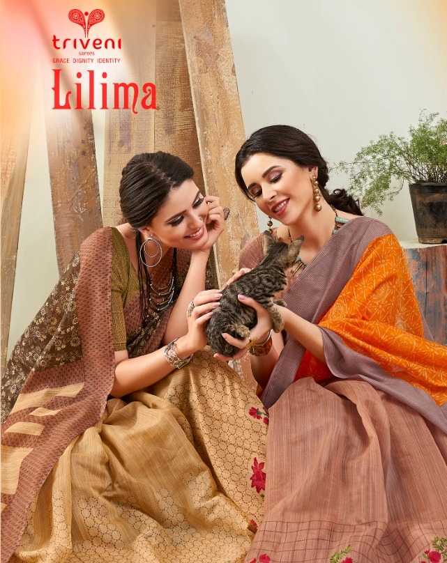 Triveni Lilima Attractive Look Modern Stylish Saris Buy Online