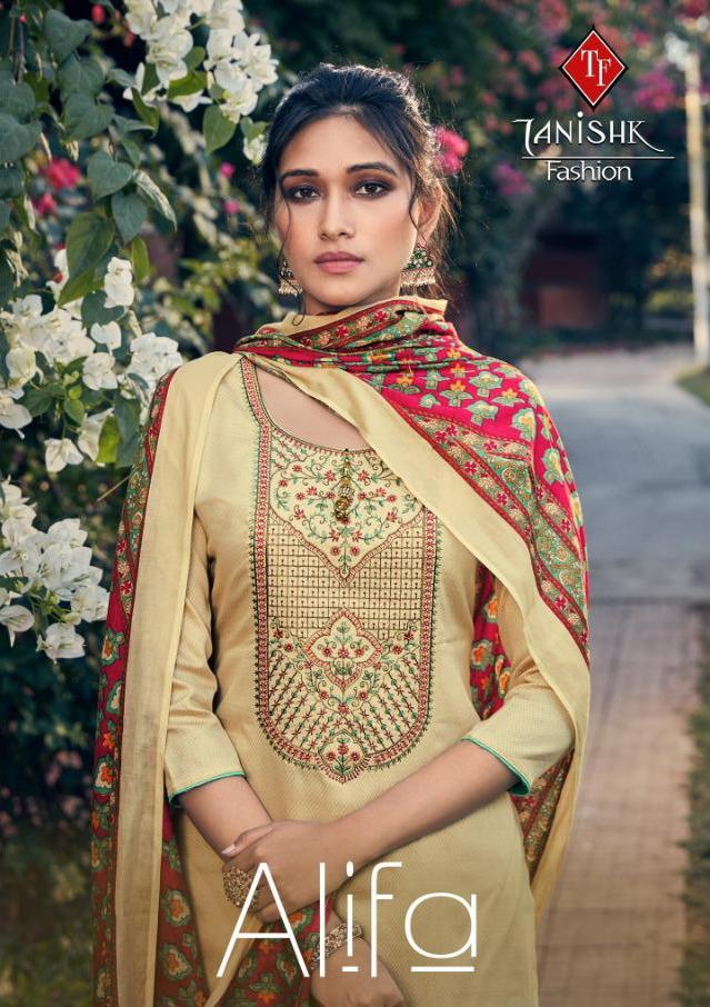 Alifa By Tanishk Pure Jam Kashmiri Embroidery Salwar Kameez