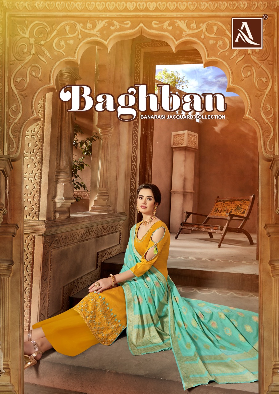 Alok Suit Baghban Jam Satin Designer Salwar Kameez