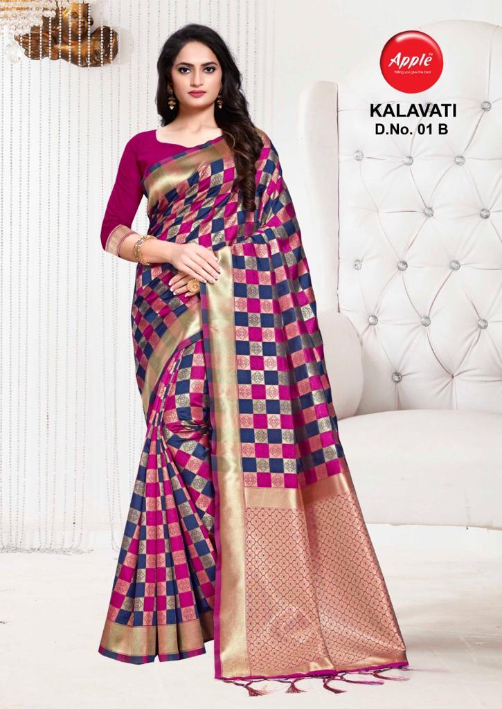 Apple Kalavati Vol 1 Silk Saree For Best Collection In Surat