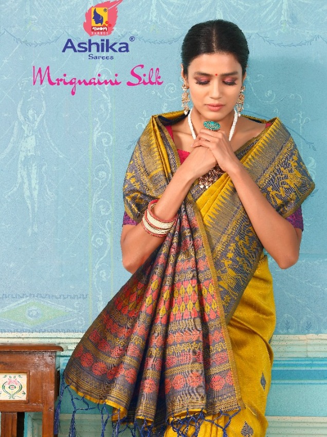 Ashika Sarees Mrignaini Silk Bhagalpuri Silk Designer Saris Authorized Supplier