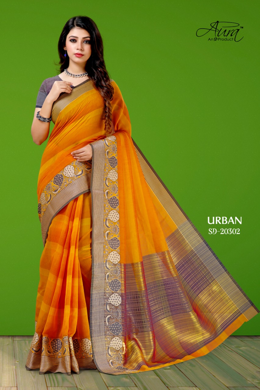 Aura Urban Vol 3 Cotton Simple Saris Wholesaler In Surat