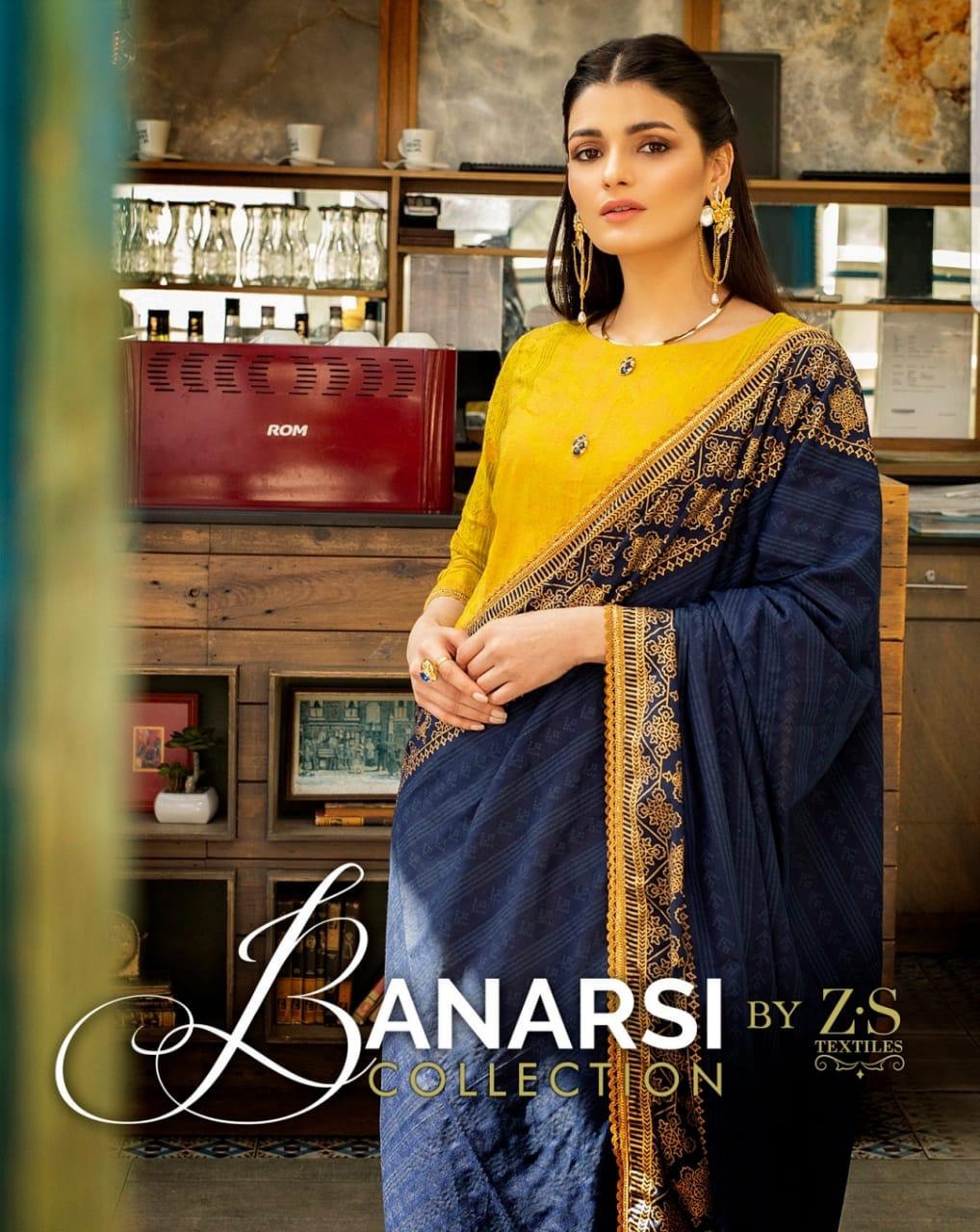 Banarasi Collection By Zs Textiles Printed Lawn Original Pakistani Salwar Suit