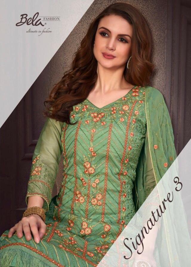 Bela Signature Vol 3 Organza Salwar Kameez For Party Wear