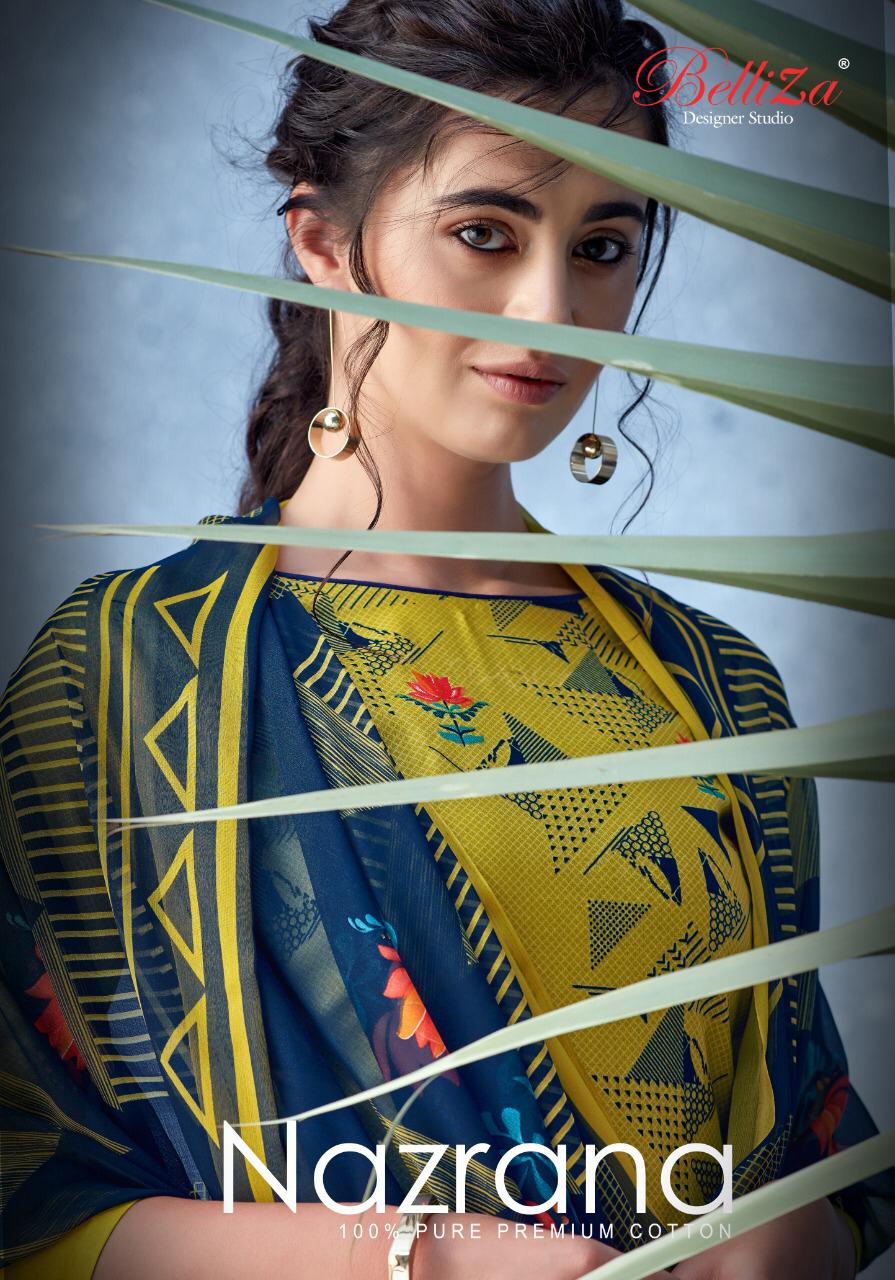 Belliza Present Nazrana Cotton Digital Printed Style Suits Collection