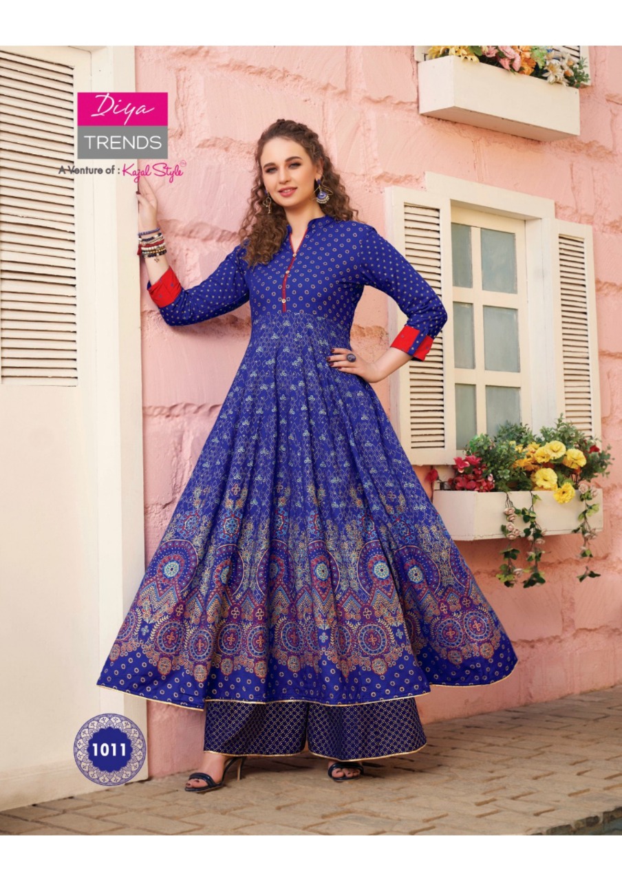 Diya Trendz Florence Vol 1 Kurti With Sharara Skirt And Plazzo Pair Concept