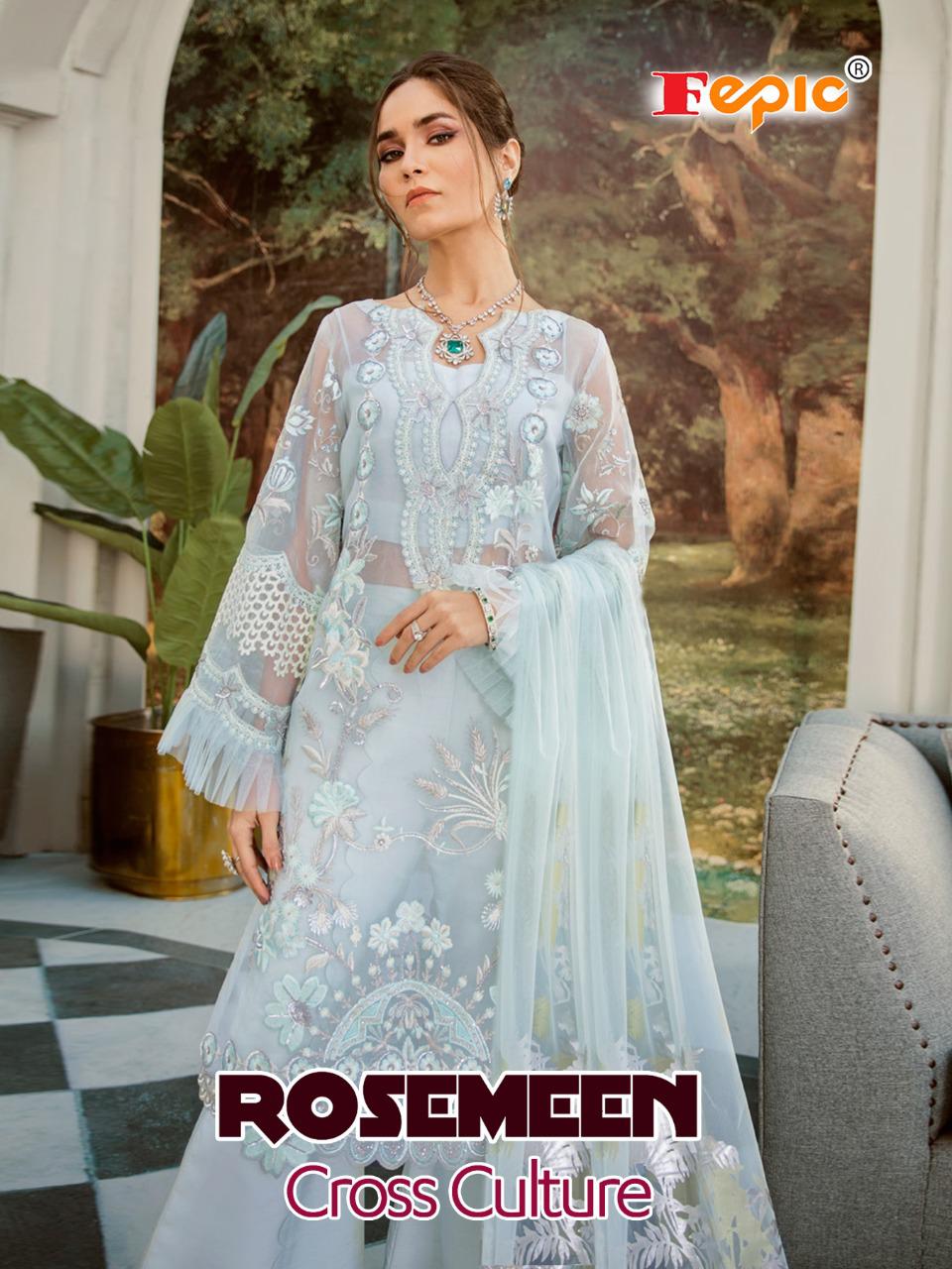 Fepic Rosemeen Cross Culture Ethnic Wear Pakistani Suit Collection