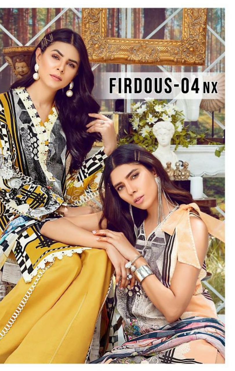 Firdous Vol 4 Nx By Deepsy Cotton Pakistani Salwar Kameez