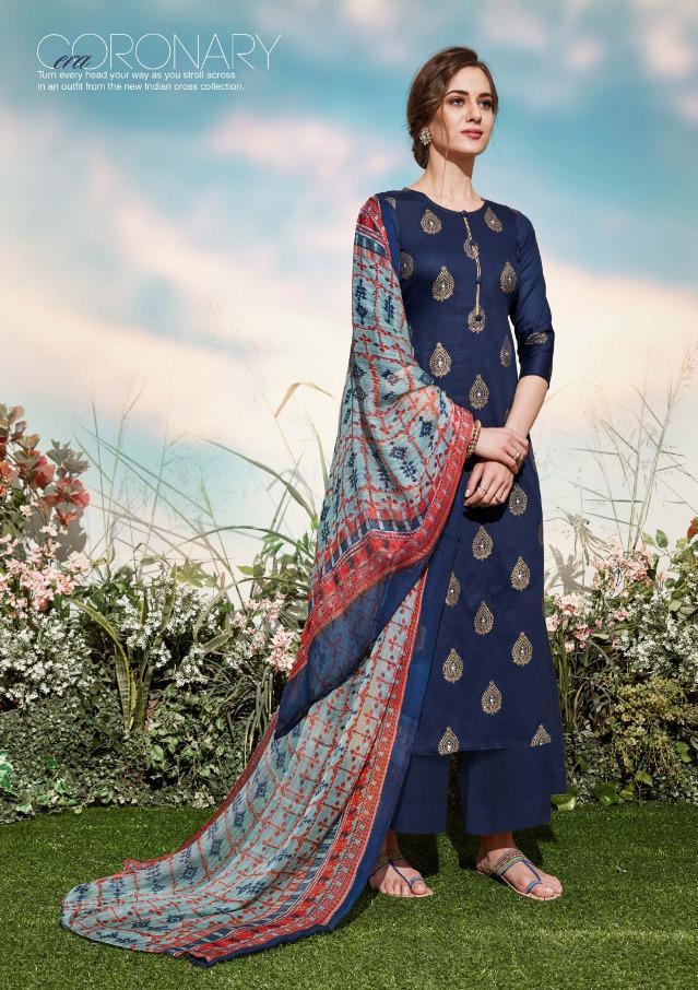 Florine By Sargam Pure Jam Khatli Work Dress Materials