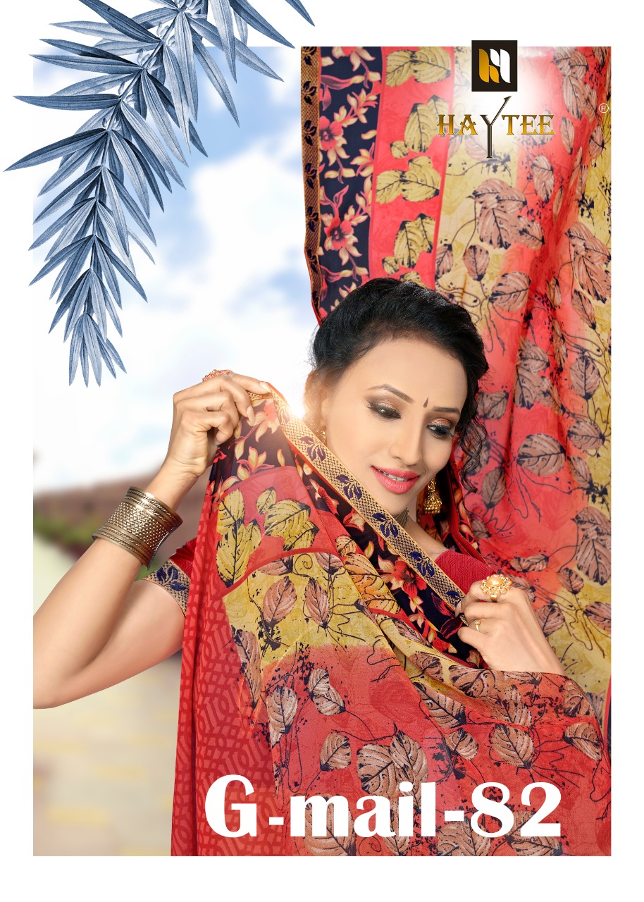 Haytee Present Gmail 82 Printed Dani Saree Wholesaler