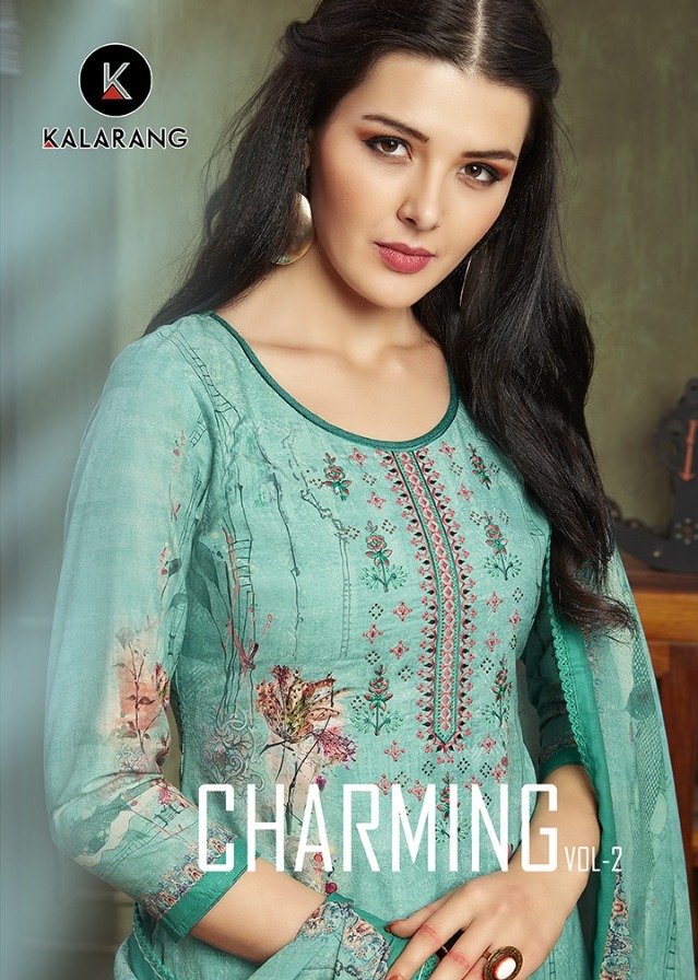 Kalarang Charming Vol 2 Muslin Designer Salwar Kameez Materials