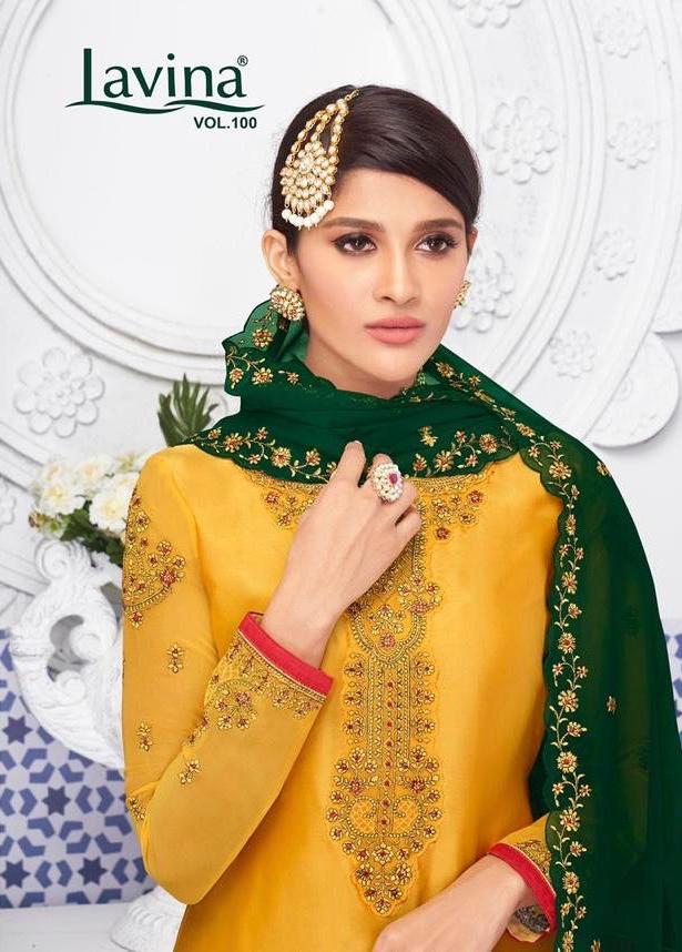 Lavina Vol 100 Satin Georgette Ghaghra Style Salwar Kameez Online