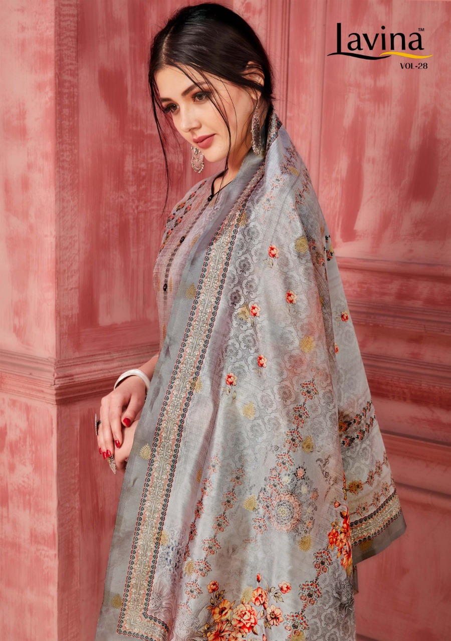 Lavina Vol 28 Silk Jacquard Party Wear Suit Designs