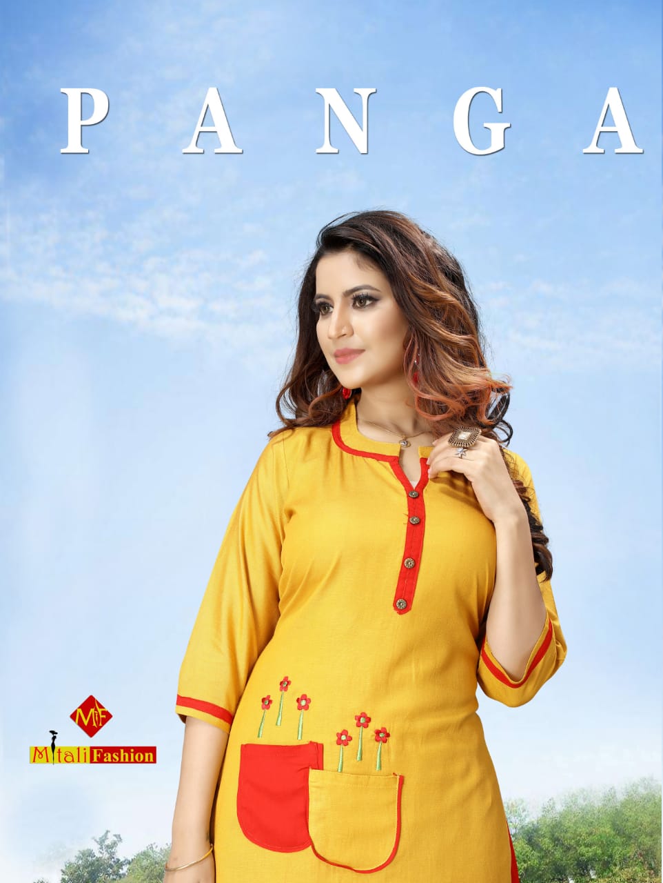 Mitali Fashion Panga Rayon Top With Sharara Ready Made Collection