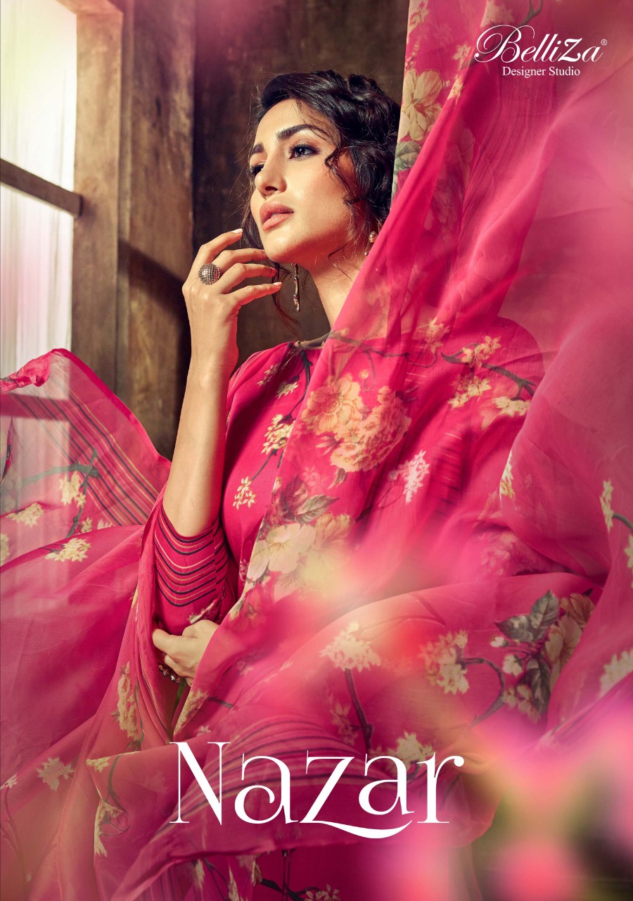 Nazar By Belliza Jam Silk Digital Printed Salwar Kameez