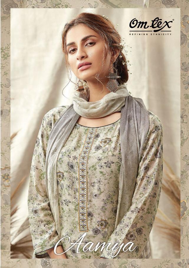 Omtex Aamya Silk Digital Printed With Handwork Salwar Kameez