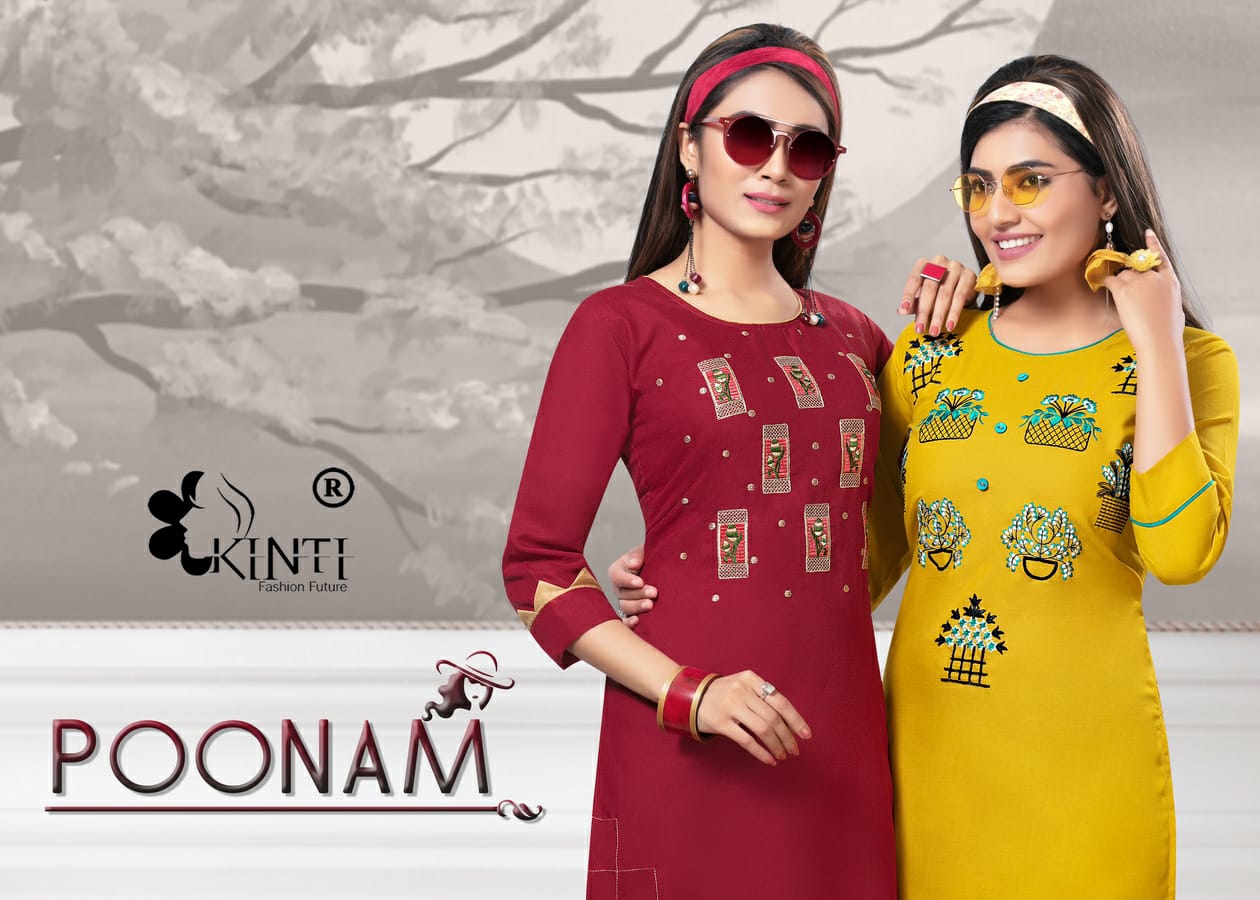 Poonam By Kinti Cotton Formal Wear Regular Kurti Wholesaler