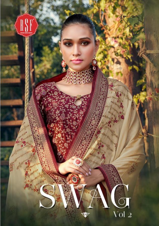 Rsf Swag Vol 2 Silk Jacquard Long Salwar Suits Designs