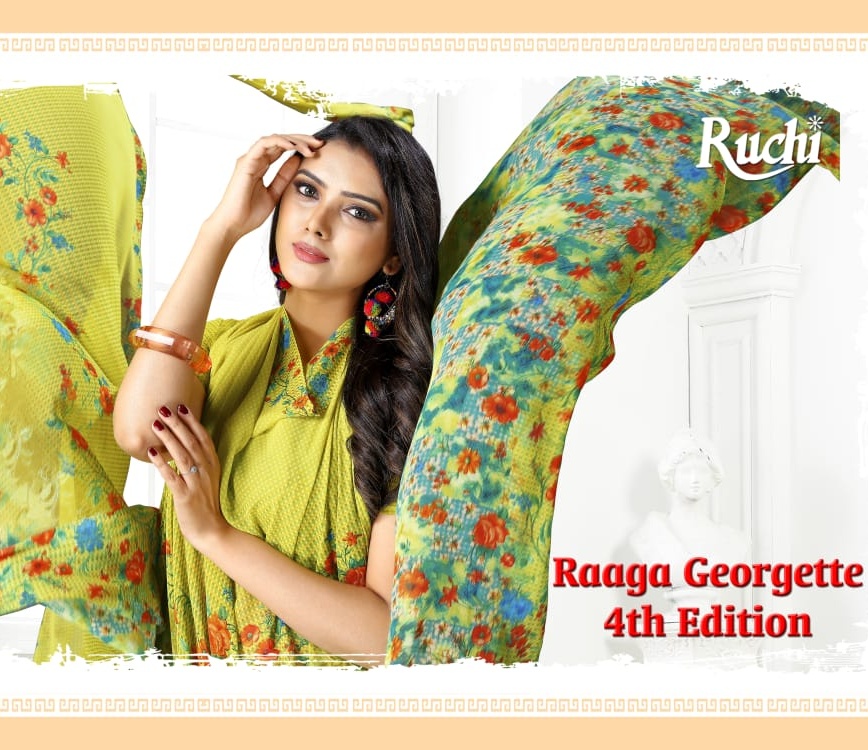 Ruchi Raaga Georgette Vol 4 Printed Saree Collection