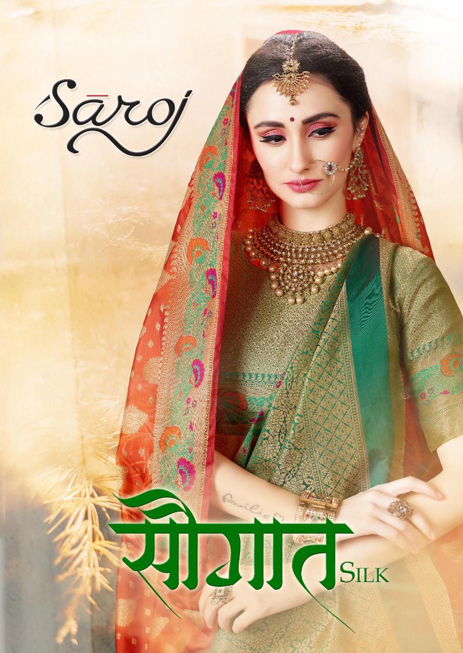 Saugat Silk By Saroj Weaving Silk Exclusive Fancy Saree Online Seller