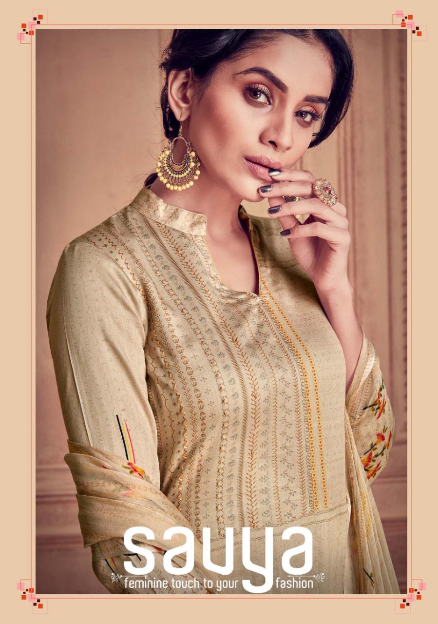 Savya By Sargam Pure Jam Printed With Work Concept Salwar Suit