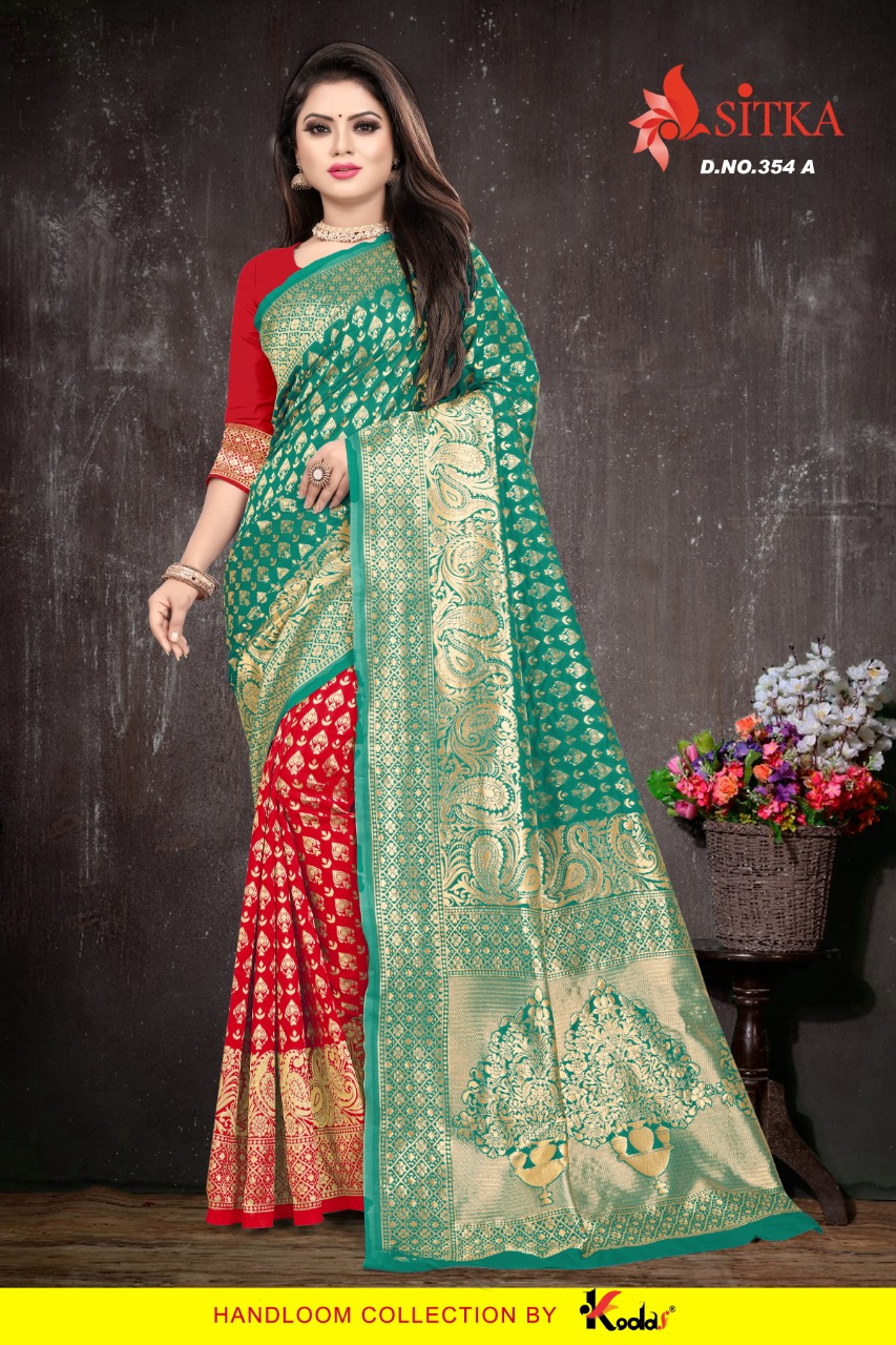 Sitka Present Taal 354 Handloom Silk Saree Wholesaler