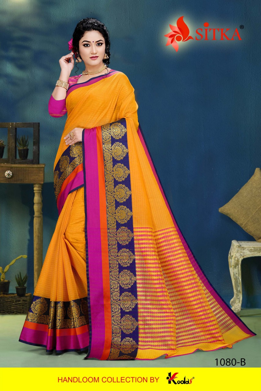 Sitka Sweety 1080 Cotton Weaving Casual Wear Summer Saree