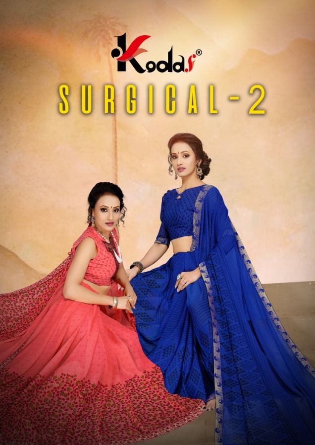 Surgical Vol 2 By Kodas Chiffon Printed Saree Collection