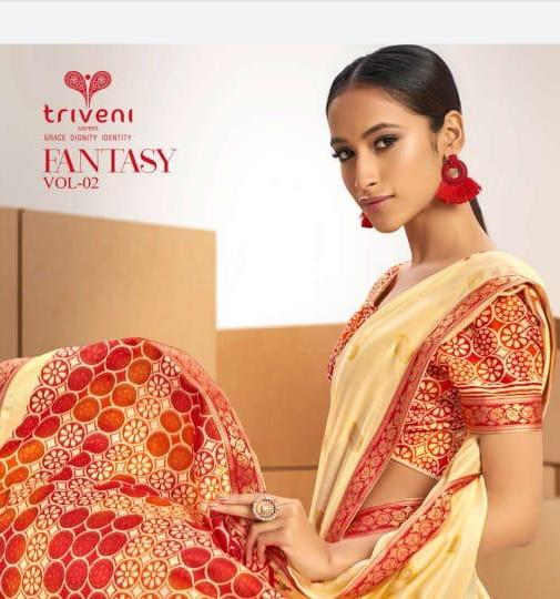 Triveni Fantasy Vol 2 Vichitra Silk Fancy Saree Collection