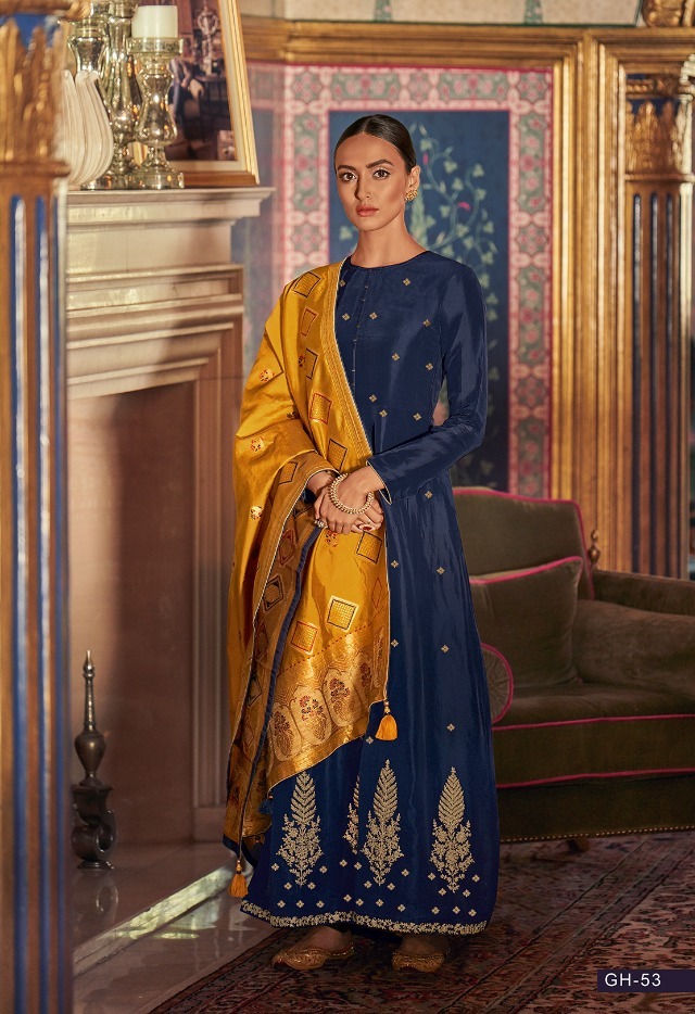 Varsha Ghicha Tussar Silk Embroidery Salwar Kameez