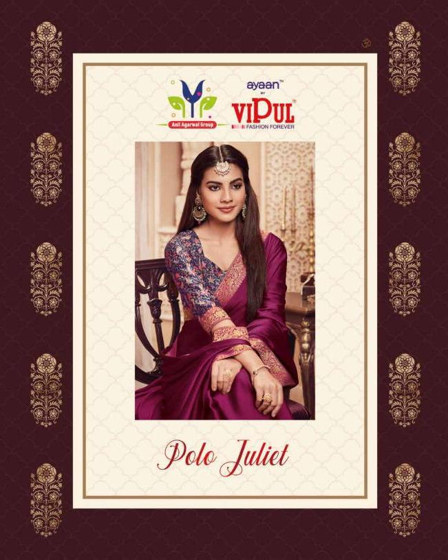 Vipul Polo Juliet Cat 418 Ethnic Wear Saree Supplier Online Store