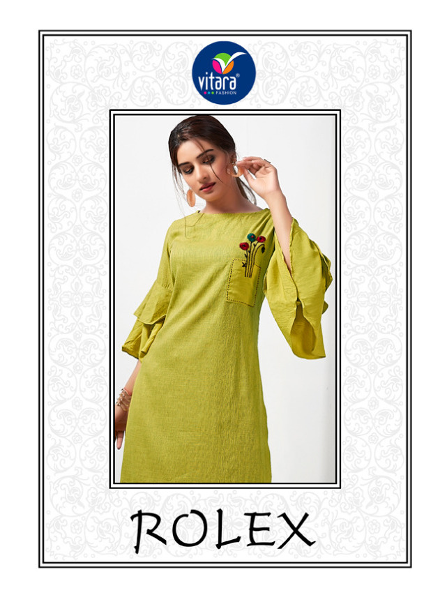 Vitara Present Rolex Rayon Kurti With Plazzo Set Collection