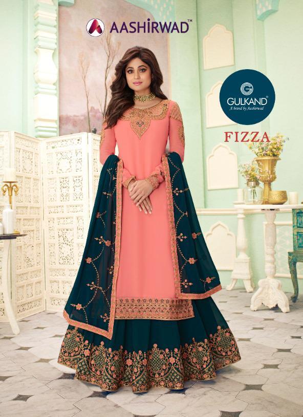 Aashirwad Fizza Real Georgette Party Wear Lehenga Style Salwar Suit