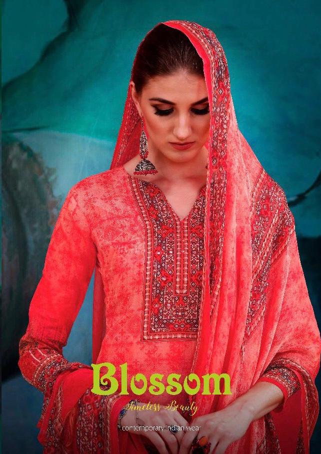 Bipson Blossom Organdy Digital Print With Handwork Salwar Kameez