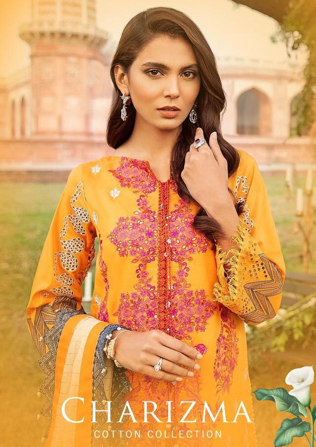 Charizma Cotton Collection By Shraddha Lawn Cotton Pakistani Suits