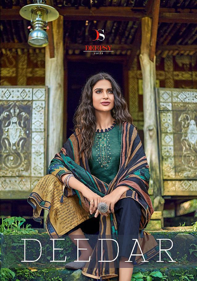 Deedar By Deepsy Suits Jam Cotton Print With Embroidery Dress Materials