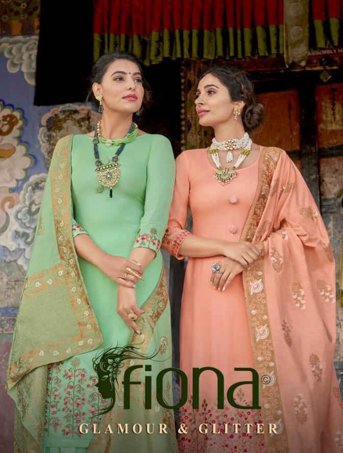 Fiona Launch Glamour And Glitter Cotton Silk With Work Salwar Suit