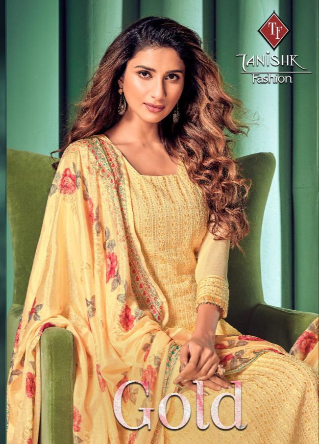 Gold By Tanishk Georgette Lakhnavi Work Salwar Kameez