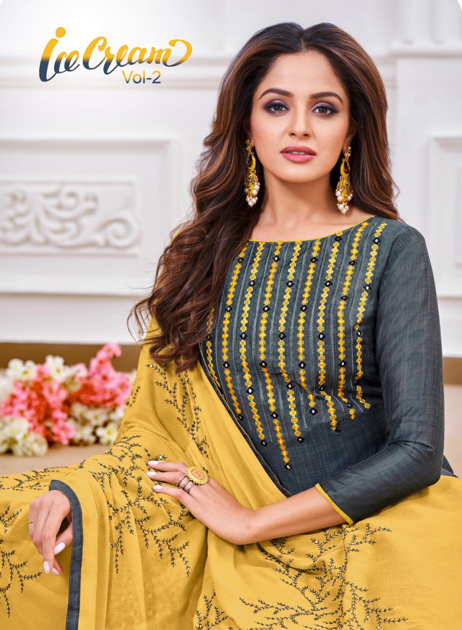 Ice Cream Vol 2 By Shagun Zarna Silk Casual Wear Dress Materials