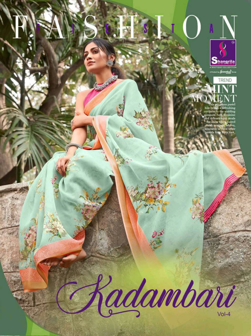 Kadambari Linen Vol 4 By Shangrila Linen Latest Digital Print Saree