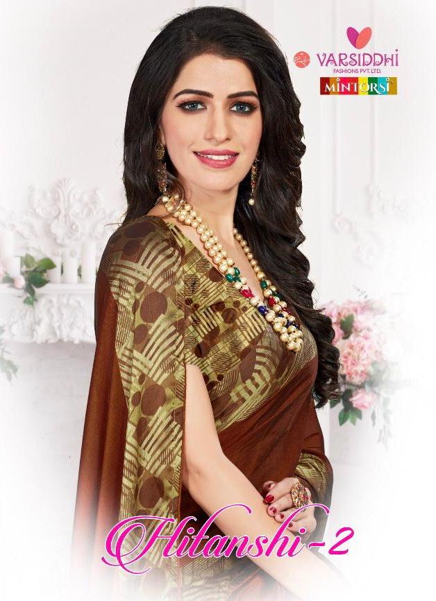 Mintorsi Hitanshi Vol 2 Chiffon Designer Printed Saree Wholesale Collection