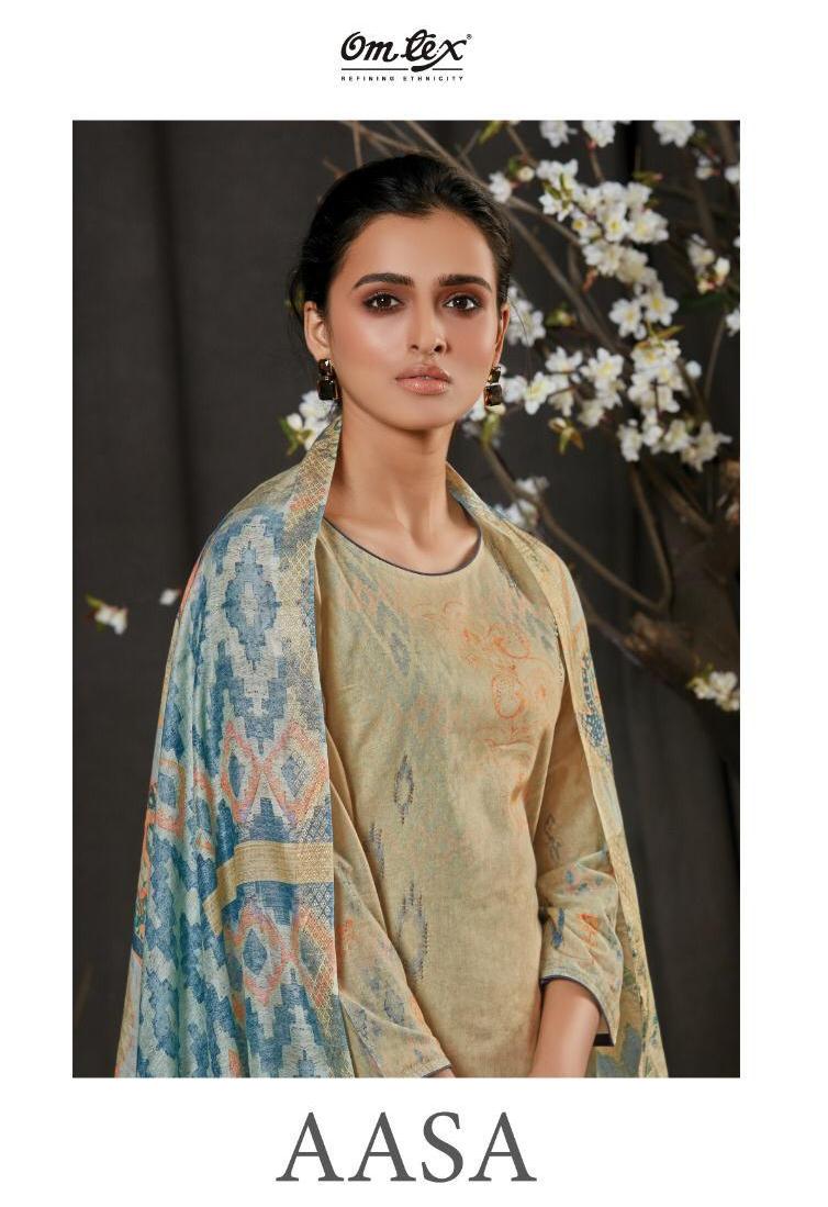 Om Tex Launch Aasa Lawn Cotton Printed Salwar Suit