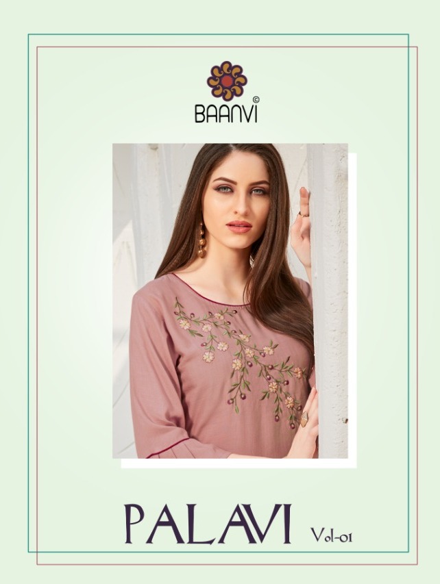 Palavi Vol 1 By Baanvi Rayon Slub Straight Kurtis